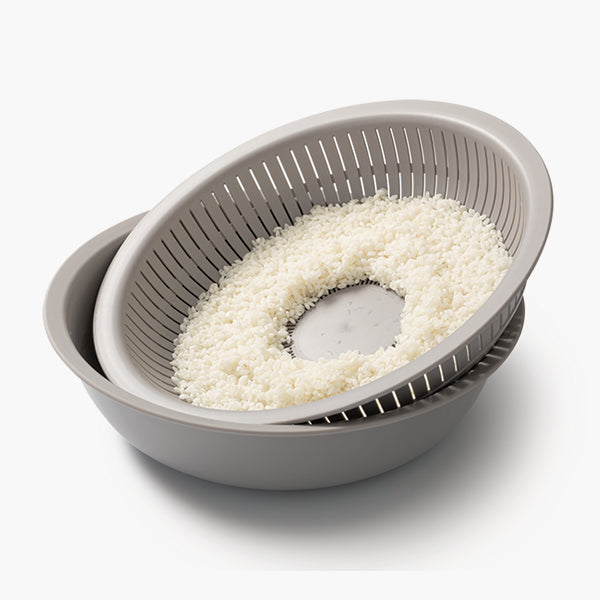 米とぎにも使えるザルとボウル  like-it(ライクイット)