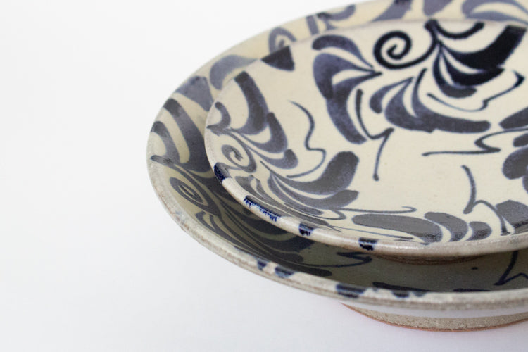 南陶窯 唐草皿