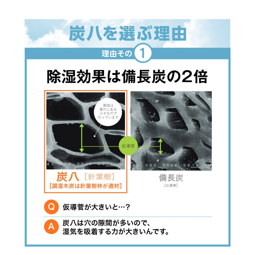 炭八 小袋 0.7L 専用巾着付きセット