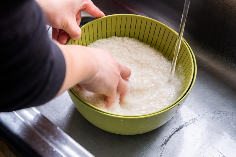 米とぎにも使えるザルとボウル  like-it(ライクイット)