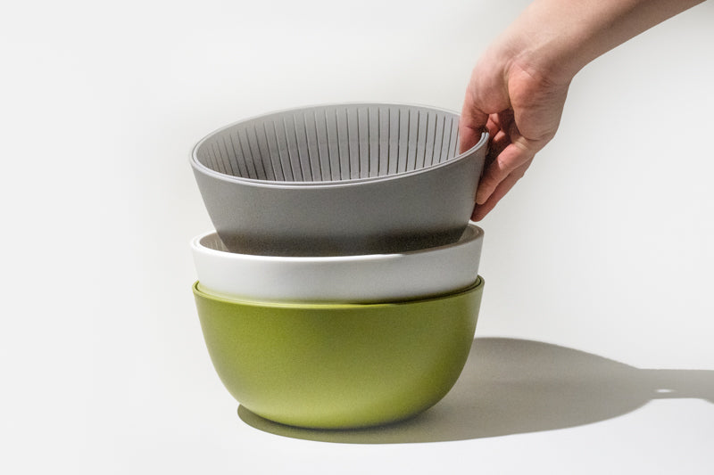 米とぎにも使えるザルとボウル  like-it(ライクイット)