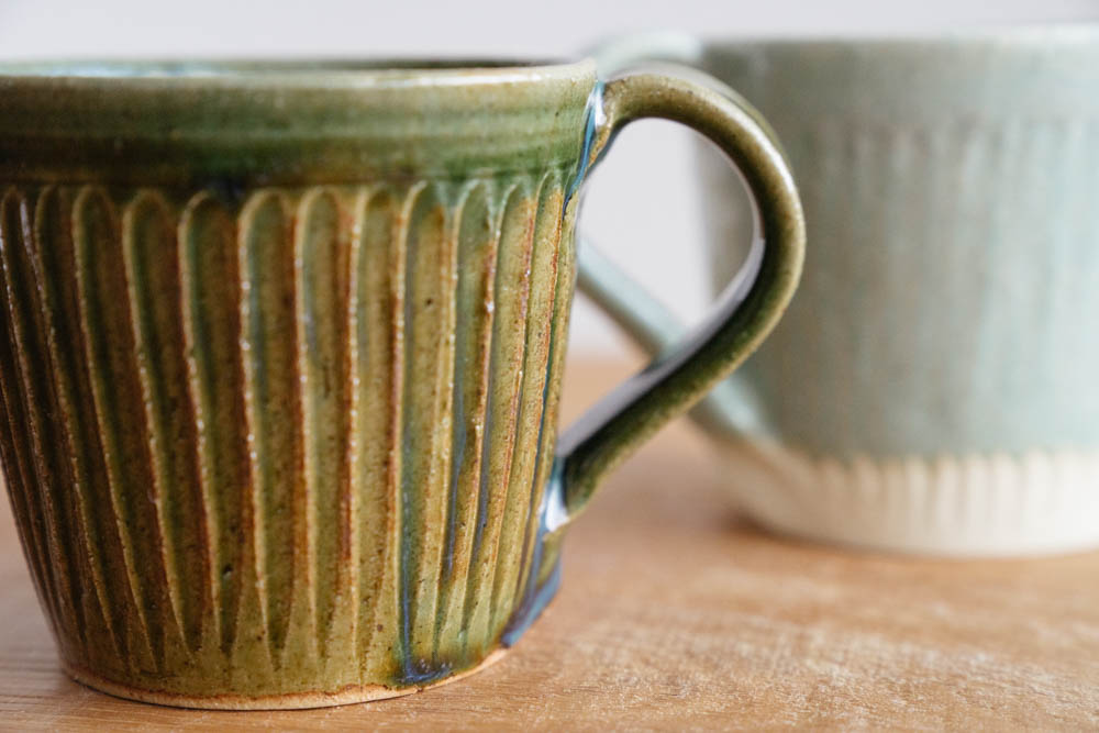マグ(糠青磁 / 織部)
