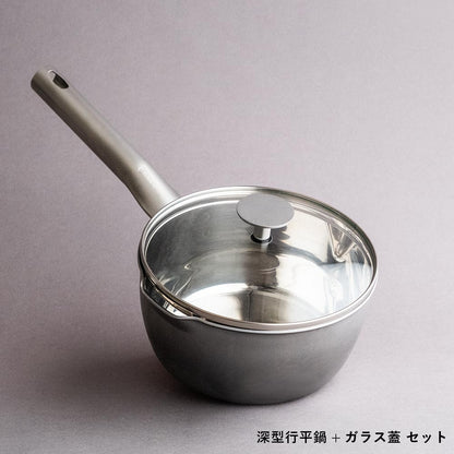 クラッド3層鋼 深型行平鍋