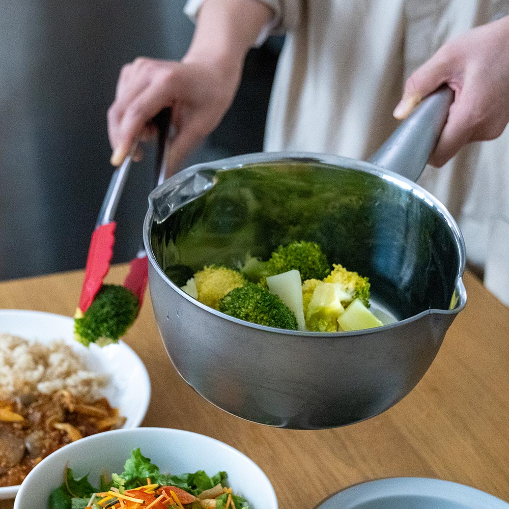 クラッド3層鋼 深型行平鍋