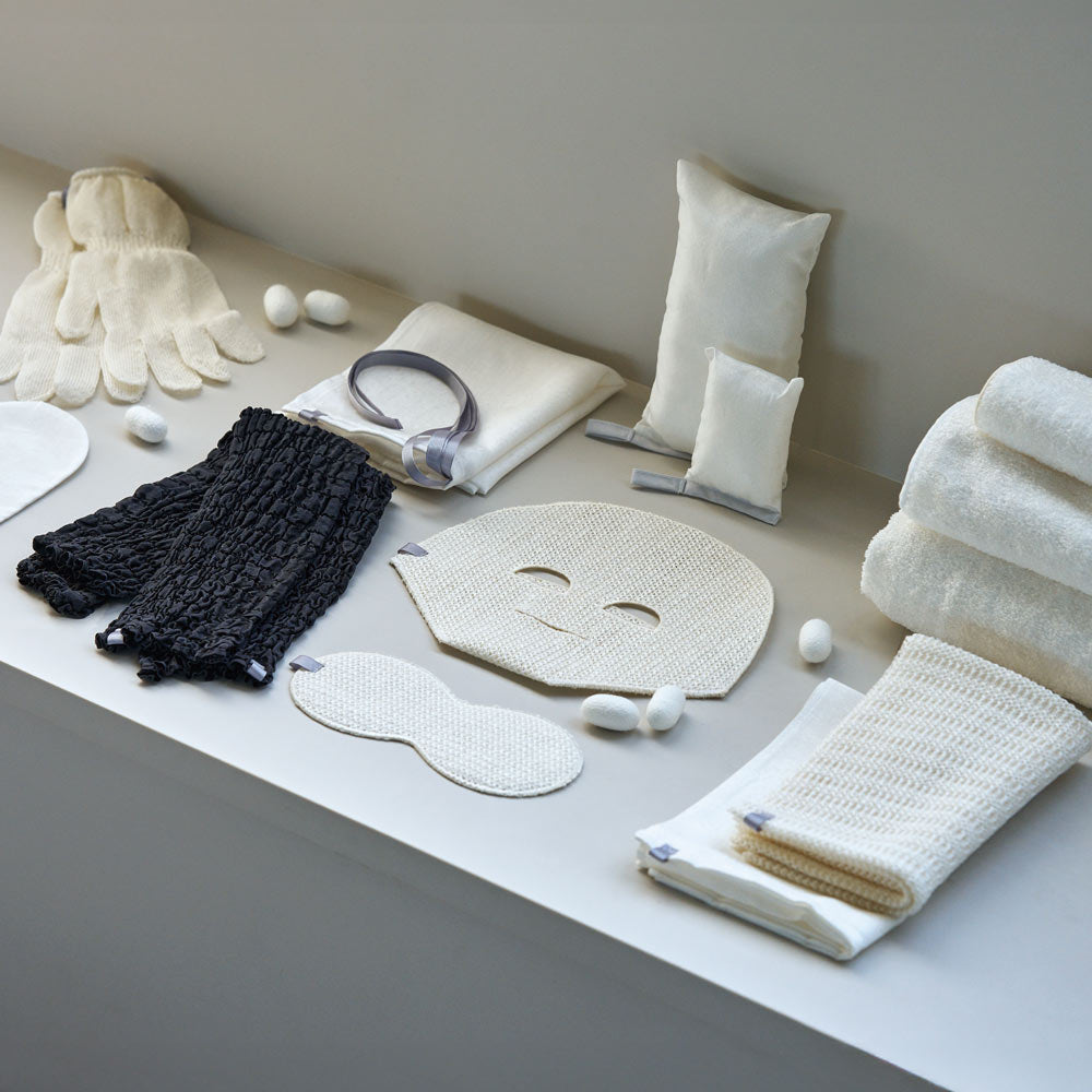 上州絹屋 シルキーピローカバー セリシンナイトグローブ