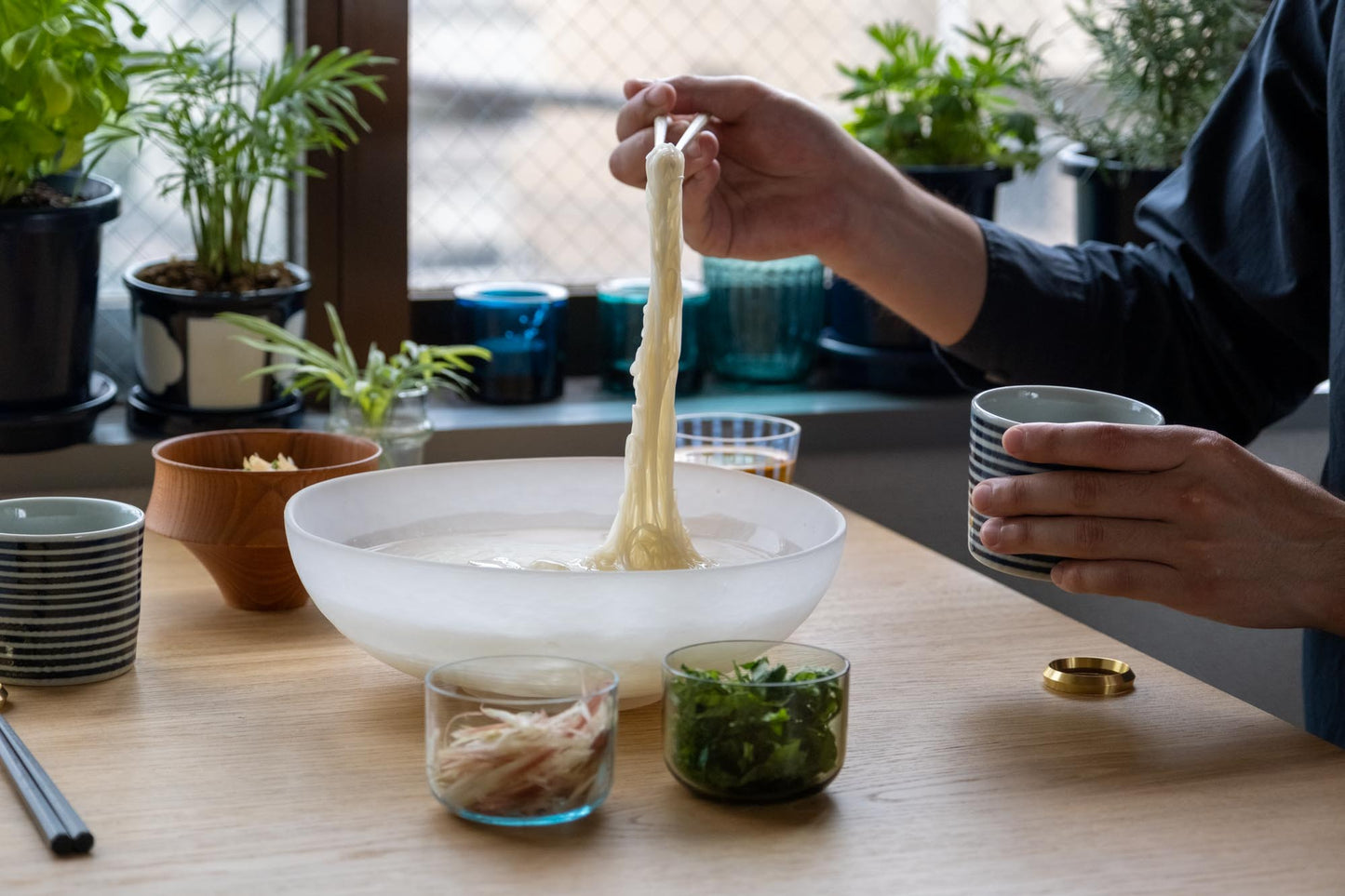 ガラスで涼む素麺セット