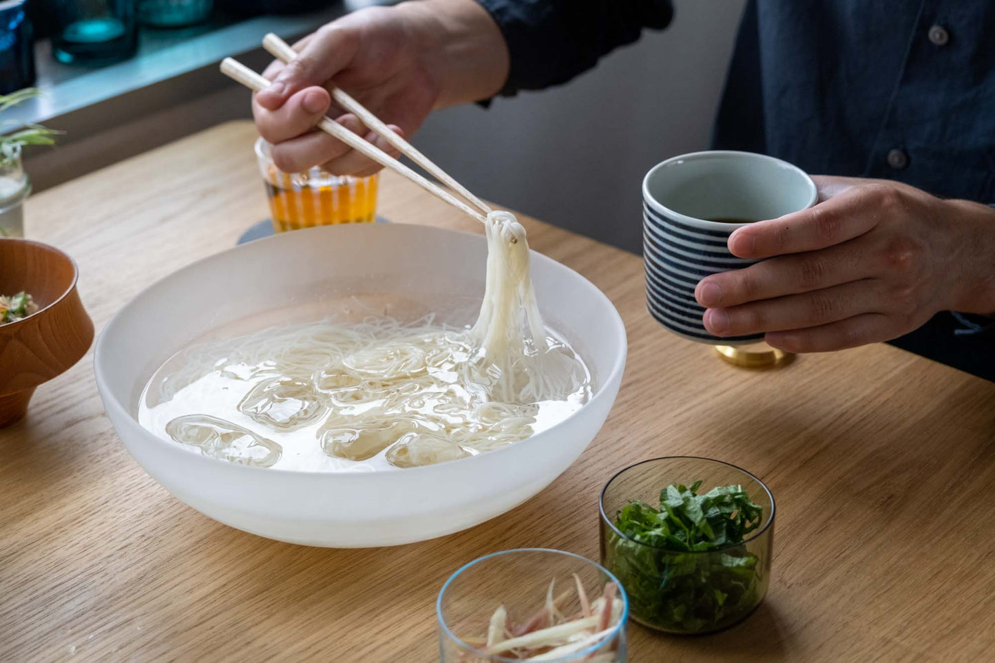 ガラスで涼む素麺セット